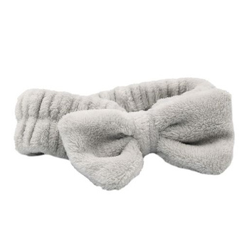 Opaska do włosów z kokardą, szara, Echolux