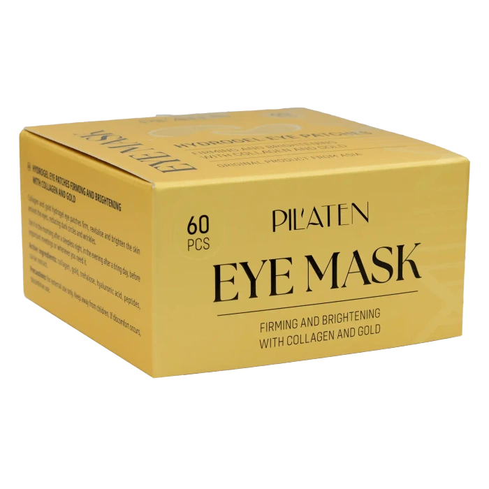 Hydrożelowe płatki pod oczy z kolagenem i złotem, Pilaten, 1,5 g x 60 szt.