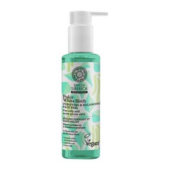 Peeling Oczyszczająco-Balansujący dla Cery Tłustej z Hydrolatem z Białej Brzozy, Bereza Siberica, Natura Siberica, 145 ml