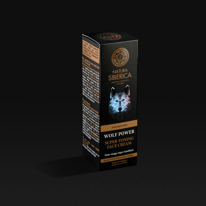Naturalny tonizujący krem do twarzy dla mężczyzn Wolf power Natura Siberica men 50ml