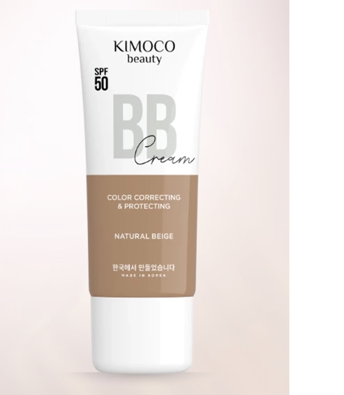 Krem do twarzy BB Natural Beige, naturalny beż SPF50, Kimoco Beauty, 40 ml