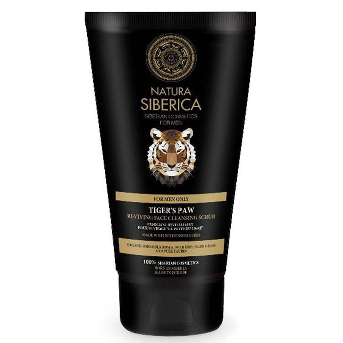 Orzeźwiający Scrub do Twarzy "Łapa Tygrysa", Natura Siberica men, 150 ml