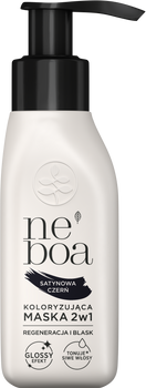 Maska koloryzująca 2w1 satynowa czerń, Neboa, 100 ml
