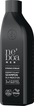 Szampon do Włosów dla Mężczyzn 3w1 do Włosów, Brody i Ciała, Neboa, 300 ml