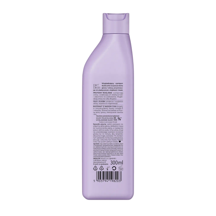 Szampon do włosów wygładzający, Glossy Hair, Neboa, 300ml