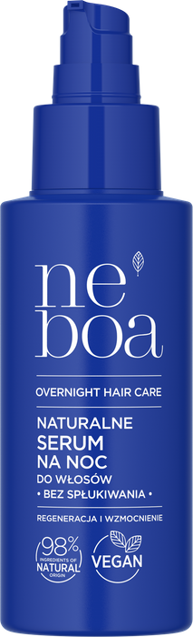 Regenerujące i wzmacniające serum na noc do włosów Overnight, Neboa, 100 ml