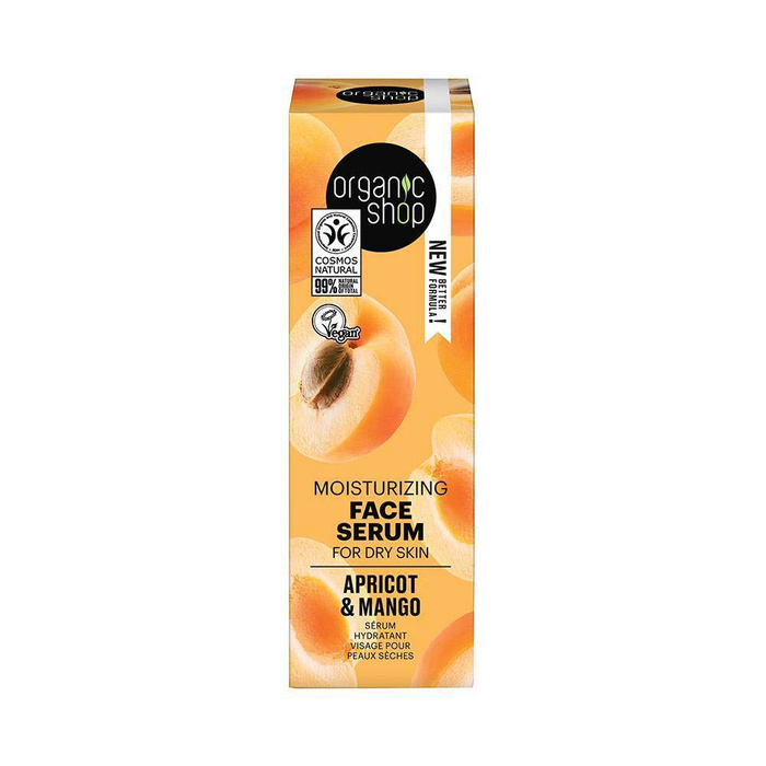 Serum do twarzy do skóry suchej o działaniu nawiżającym Morela & Mango Organic Shop 30ml