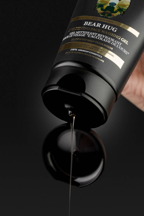 Pobudzający Żel do Mycia Twarzy " Uścisk Niedźwiedzia" , Natura Siberica men, 150 ml