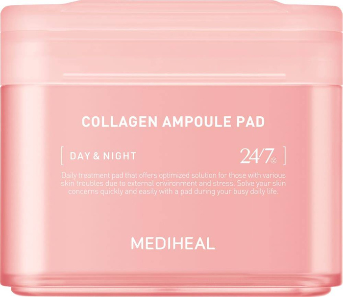 Płatki tonizujące do twarzy z kolagenem, Mediheal, 100 szt