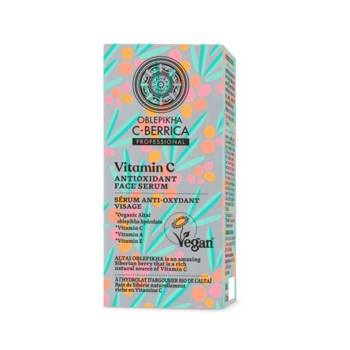 Antyoksydacyjne Serum do Twarzy z Witaminą C i Hydrolatem z Rokitnika Ałtajskiego Oblepikha C-berrica, Natura Siberica, 30 ml