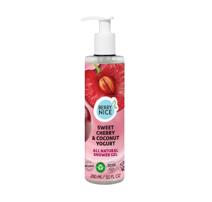 Żel Pod Prysznic Słodka Wiśnia & Jogurt Kokosowy, Berry Nice, 280 ml