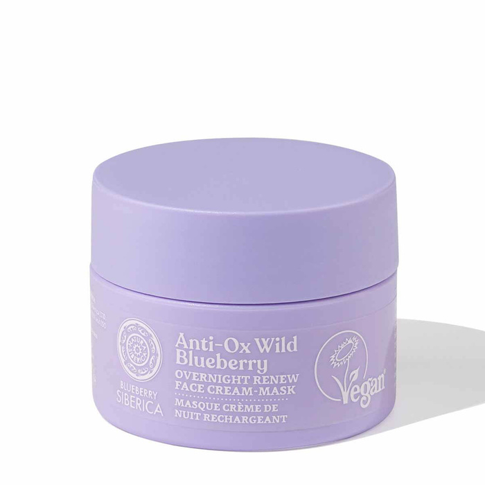 Odmładzający krem-maska do twarzy, Blueberry Siberica, 50 ml