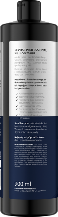 Szampon do włosów MEN 3w1 , Revoss, 900ml