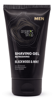 Żel do golenia dla mężczyzn, Blackwood & Mint, Organic Shop, 150 ml