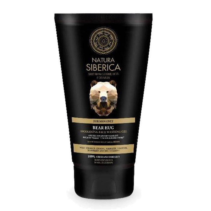 Pobudzający Żel do Mycia Twarzy " Uścisk Niedźwiedzia" , Natura Siberica men, 150 ml