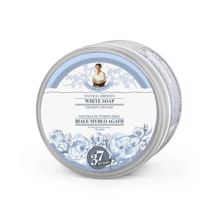 Białe mydło do ciała i włosów, Babuszka Agafia, 500ml