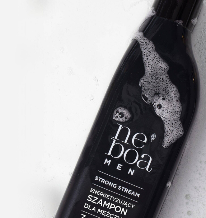 Szampon do Włosów dla Mężczyzn 3w1 do Włosów, Brody i Ciała, Neboa, 300 ml
