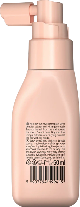 Mini Spray do reanimacji skrętu, Just Curly, Neboa, 50 ml