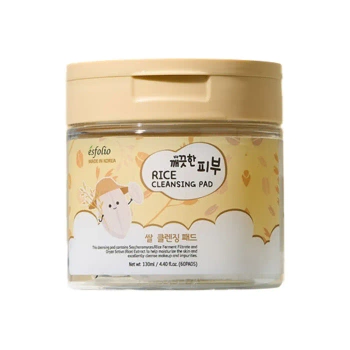 Płatki do demakijażu z ekstraktem z ryżu oczyszczające, Esfolio, 60 szt