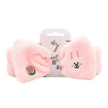 Opaska do włosów z kokardą, różowa, Echolux