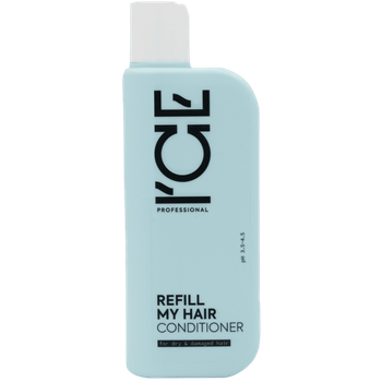 Wegańska, profesjonalna odżywka do włosów do włosów suchych i zniszczonych Refill My Hair, Ice professional, 250 ml