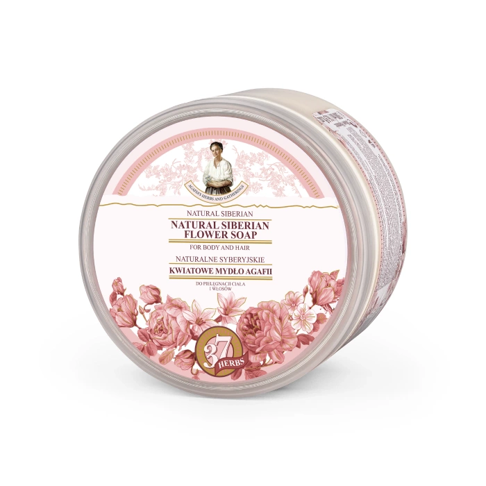 Kwiatowe Mydło do Ciała i Włosów, Babuszka Agafia, 500ml