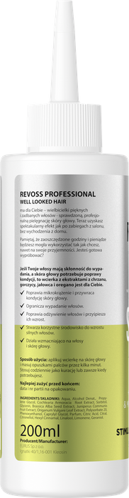 Wcierka do skóry glowy pobudzająca wzrost, Revoss, 200 ml