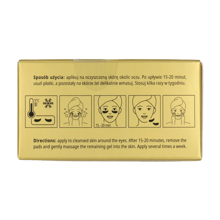 Hydrożelowe płatki pod oczy z kolagenem i złotem, Pilaten, 1,5 g x 60 szt.