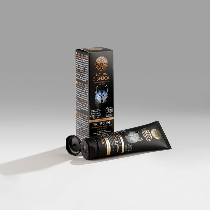 Nawilżający Krem do Twarzy i Rąk, Wolf Code, Natura Siberica men, 80ml