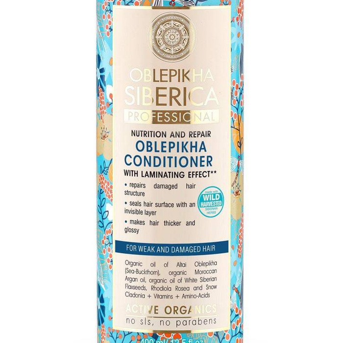 Odżywka Rokitnikowa z Efektem Laminowania, Natura Siberica, 400 ml