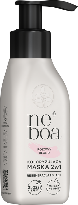 Maska koloryzująca 2w1 różowy blond, Neboa, 100 ml