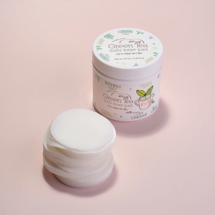 Płatki tonizujące z zieloną herbatą, Esfolio, 60 szt