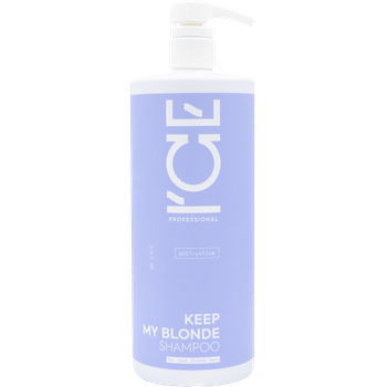 Profesjonalny szampon do włosów farbowanych, tonowanych lub rozjaśnianych na chłodny blond Keep My Blonde, Ice Professional, 1000 ml
