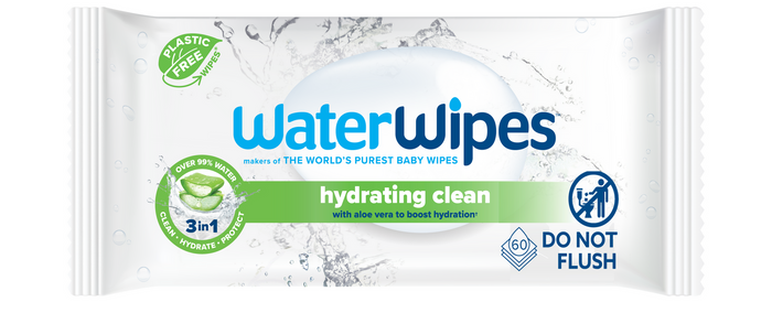 Chusteczki nawilżane dla dzieci z aloesem, WaterWipes, 60 szt.