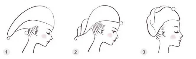 Turban do włosów, różowy, Echolux, 1 szt.