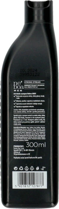 Szampon do Włosów dla Mężczyzn 3w1 do Włosów, Brody i Ciała, Neboa, 300 ml