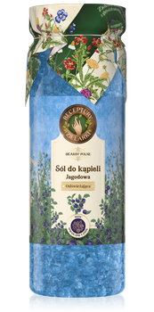 Sól do kąpieli odświeżająca jagodowa, Receptury Zielarki, 700 g