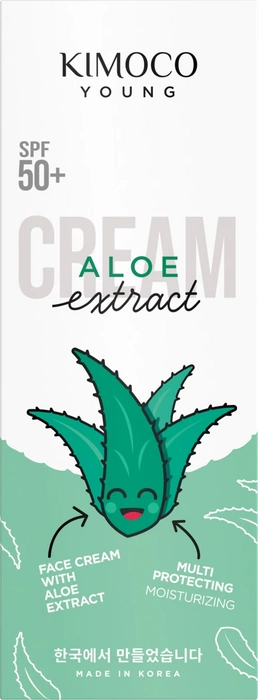 Krem do twarzy Aloe extract, SPF50, Kimoco Young, 70 g