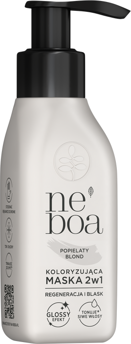Maska koloryzująca 2w1 popielaty blond, Neboa, 100 ml