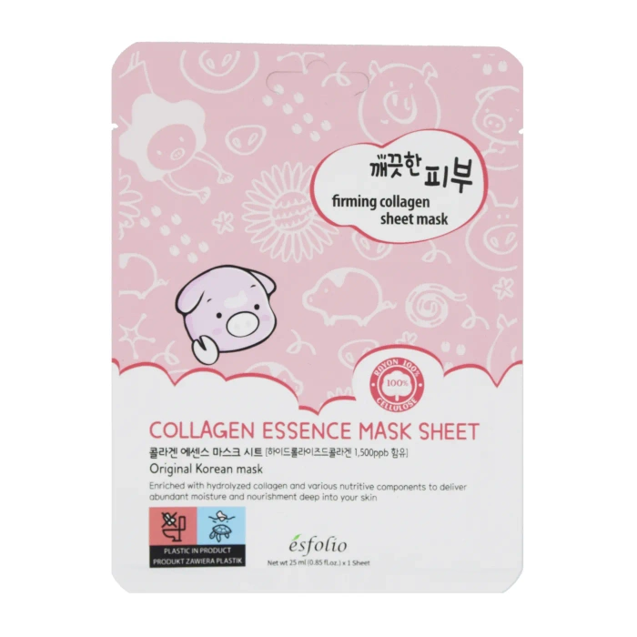 Maska w płachcie z kolagenem ujędrniająca, Esfolio, 25 ml