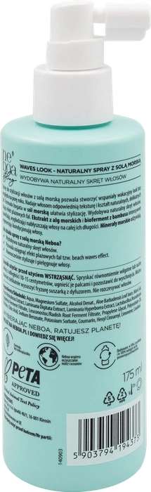 Spray do stylizacji włosów z solą morską Waves Look, Neboa, 175 ml