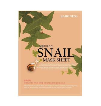 Regenerująca maska w płachcie z filtratem ze śluzu ślimaka, Baroness, 21 g