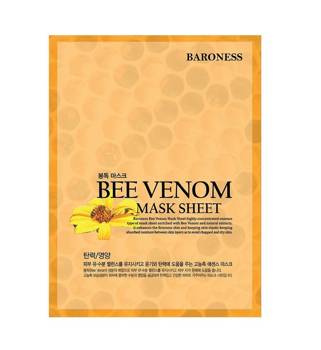 Odmładzająco-ujędrniająca maska w płachcie z jadem pszczelim, Baroness 21g