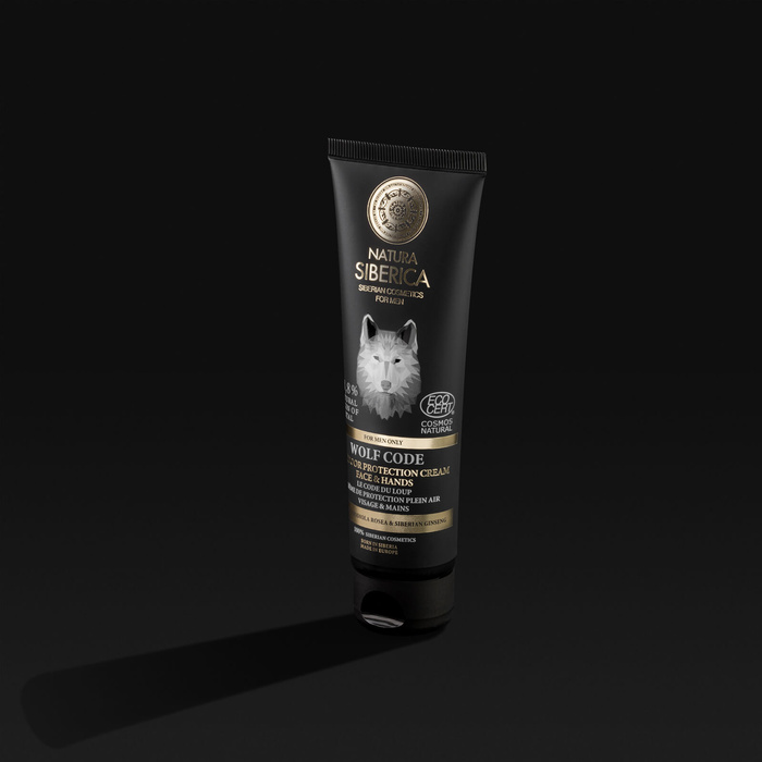 Nawilżający Krem do Twarzy i Rąk, Wolf Code, Natura Siberica men, 80ml