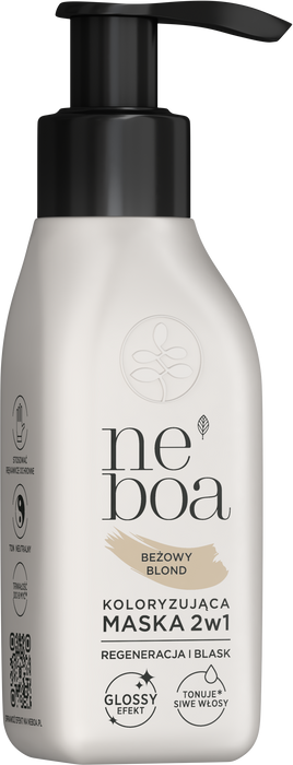 Maska koloryzująca 2w1 beżowy blond, Neboa, 100 ml