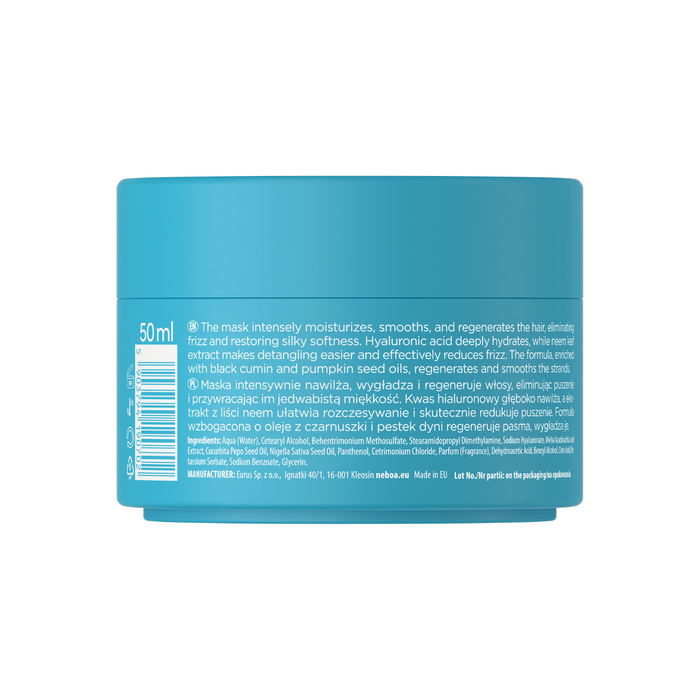 Mini Maska do włosów nawilżenie i wygładzenie, Hydration & Smoothness, Neboa, 50ml