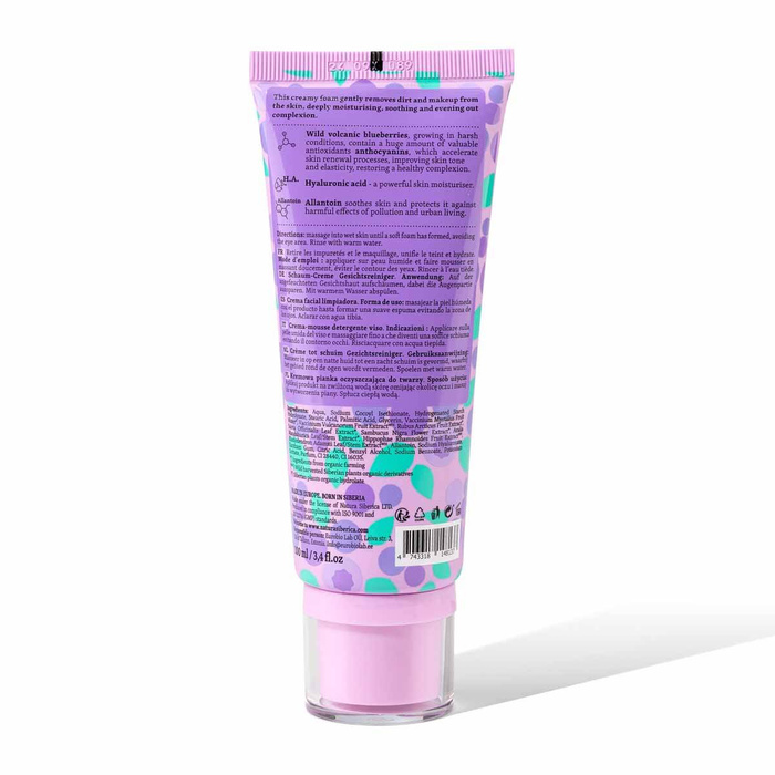 Kremowa Pianka Oczyszczająca do Twarzy, Blueberry Siberica, Natura Siberica, 100 ml