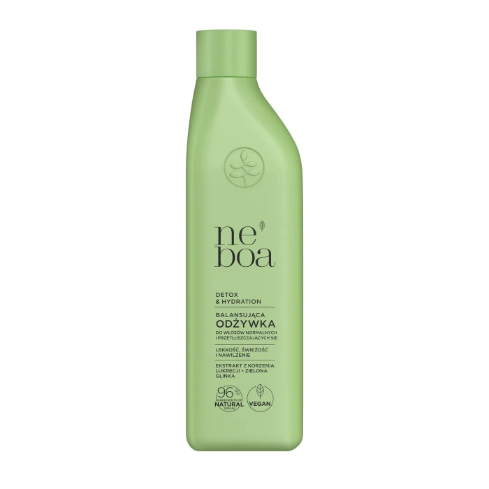 Odżywka do włosów przetłuszczających się balansująca, Detox & Hydration, Neboa, 300 ml