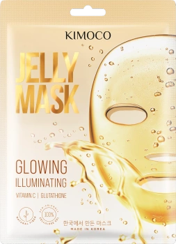 Maska w płachcie rozświetlająca, Jelly Mask, Kimoco, 23 ml
