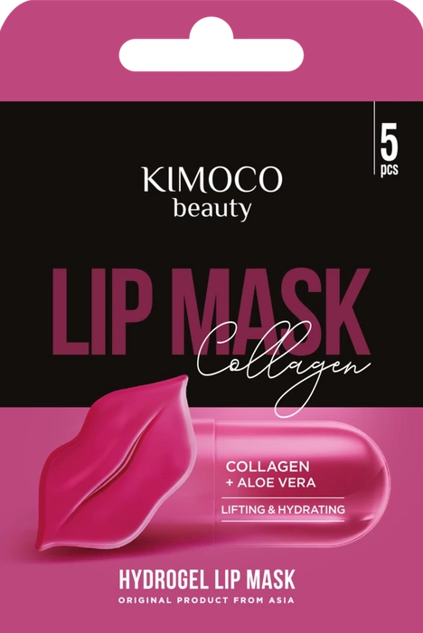 Hydrożelowa maska na usta, Kimoco Beauty, 5szt.